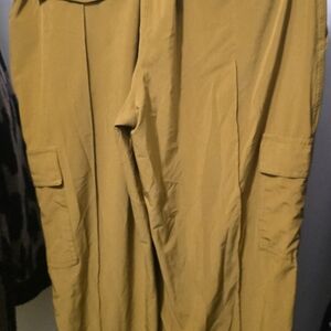 Athleta Wide Leg Pants in Mustard Yellow